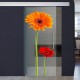 Schiebetür 1009-3 "Gerbera rot" Digitaldruck- Schiebetüren