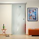 Glasschiebetür ST778 Satinato mit AG50 AG50 Schiebetüren