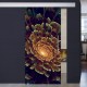 Schiebetür 1002-1 "Blume Abstrakt" mit soft-close Digitaldruck- Schiebetüren