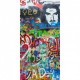 Schiebetür 1056-4 "Graffiti Mann" Digitaldruck- Schiebetüren