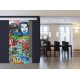 Schiebetür 1056-4 "Graffiti Mann" Digitaldruck- Schiebetüren