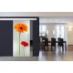 Schiebetür 1009-3 "Gerbera rot" Digitaldruck- Schiebetüren