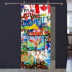 Schiebetür 1056-3 "Graffiti Flagge"
