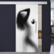 Schiebetür 1037-1 "Schatten Frau" Digitaldruck- Schiebetüren