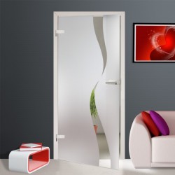 Glastür EGS3001 Sandgestrahlt