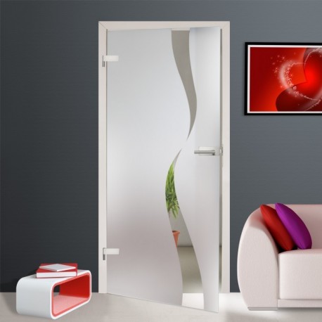 Glastür EGS3001 Sandgestrahlt