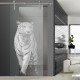 Glasschiebetür SLD 012 F 'Panthera tigris' Schiebetüren mit Lasergravur