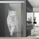 Glasschiebetür SLD 012 F 'Panthera tigris' Schiebetüren mit Lasergravur