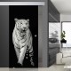 Glasschiebetür SLD 012 SW 'Panthera tigris' Schiebetüren mit Lasergravur