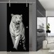 Glasschiebetür SLD 012 SW 'Panthera tigris' Schiebetüren mit Lasergravur