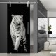 Glasschiebetür SLD 012 SW 'Panthera tigris' Schiebetüren mit Lasergravur