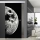 Glasschiebetür SLD 008 SW 'Moon' Schiebetüren mit Lasergravur