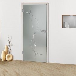 Glastür "Notenschlüssel 8005-S"