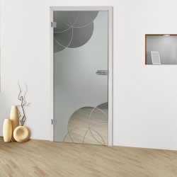 Glastür "Rinkfleck 8008-F2" Rillenschliff-Glastüren