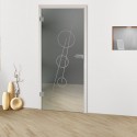 Glastür "Kringel 8017-F"