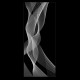 Glastür mit Lasergravur 'Twist' 6005-F Lasergravur-Glastüren