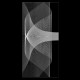 Glastür mit Lasergravur "Funnel" 6007-F Lasergravur-Glastüren