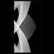Walkin-Dusche mit Lasergravur "Brille" 6000-F Bad