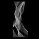 Walkin-Dusche mit Lasergravur "Twist" 6005-F Bad