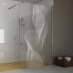 Walkin-Dusche mit Lasergravur "Wirbel" 6006-F Bad