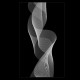 Walkin-Dusche mit Lasergravur "Wirbel" 6006-F Bad