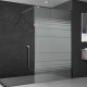 Walkin-Dusche mit Dekor "Office" Bad