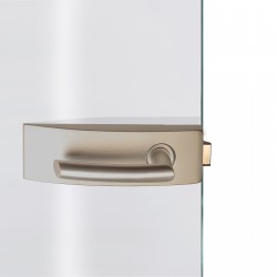 Dorma Glastürbeschlag Arcos Studio Telegrau RAL7047 Dorma