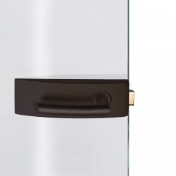 Dorma Glastürbeschlag Arcos Studio Graubraun RAL8019 Dorma