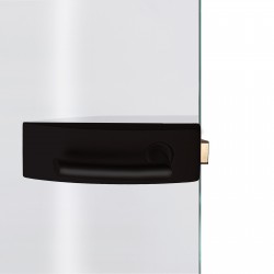 Dorma Glastürbeschlag Arcos Studio Schwarzbraun RAL8022 Dorma