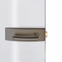 Dorma Glastürbeschlag Arcos Studio Graualuminium RAL9007 Dorma