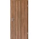 Innentür-Komplettset Nussbaum CPL Tür mit runder Zarge und Drücker CPL-Komplettsets