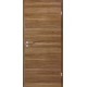Innentür-Komplettset Cross Nussbaum CPL Tür mit runder Zarge und Drücker CPL-Komplettsets