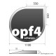 OPF-4-1100 Schwarz Ofenplatten