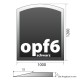 OPF-6-1200 Schwarz Ofenplatten