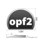 OPF-2-1200 Schwarz Ofenplatten