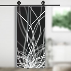 Glasschiebetür 6013-SW mit Corvara