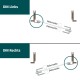 Glastür "Notenschlüssel 8005-F" Rillenschliff-Glastüren