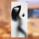 Walkin-Dusche mit Digitaldruck "Schatten Frau"
