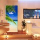 Walkin-Dusche mit Digitaldruck "Karibik" Bad