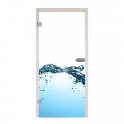 Glastür 1035-1 "Wasser"