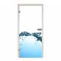 Glastür 1035-1 "Wasser"