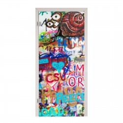 Glastüren Digitaldruck Glastür 1056-2 "Graffiti Schnecke"