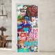 Glastüren Digitaldruck Glastür 1056-2 "Graffiti Schnecke"