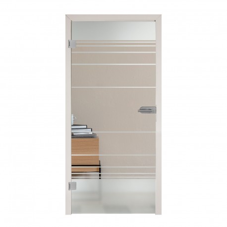 Glastür Lines 7001-F Sandgestrahlt