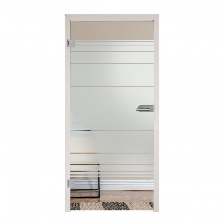 Glastür Lines 7001-F2 Sandgestrahlt