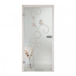 Glastür Floral 7005-F2