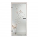Glastür Floral 7005-F2