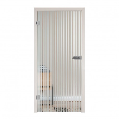 Glastür Lines 7011-F Sandgestrahlt