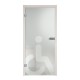 Glastür DL1 Barrierefrei 7018-S Sandgestrahlt