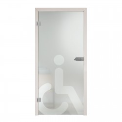 Glastür DL1 Barrierefrei 7018-S